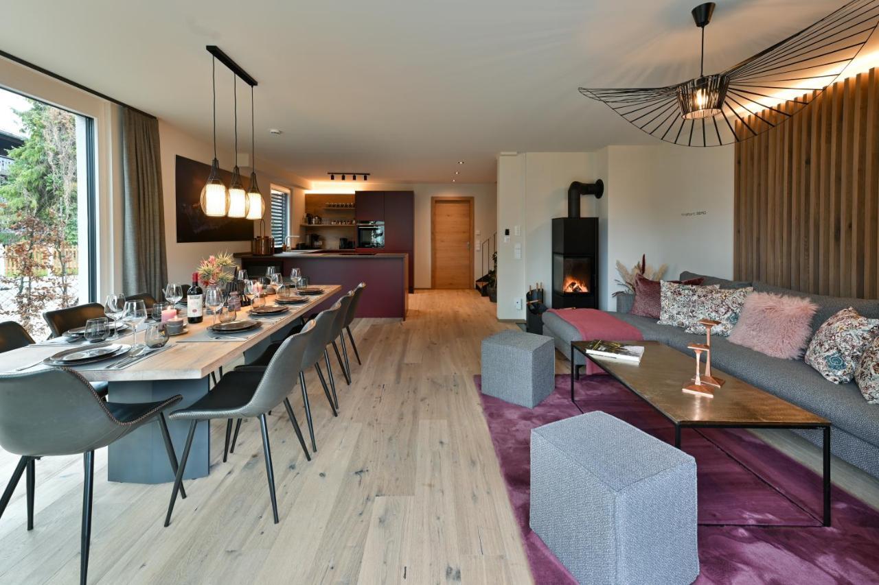 Boutique Chalets Alpi - Private Sauna & Cinema การ์มิช-พาร์เทนเคียร์เชน ภายนอก รูปภาพ